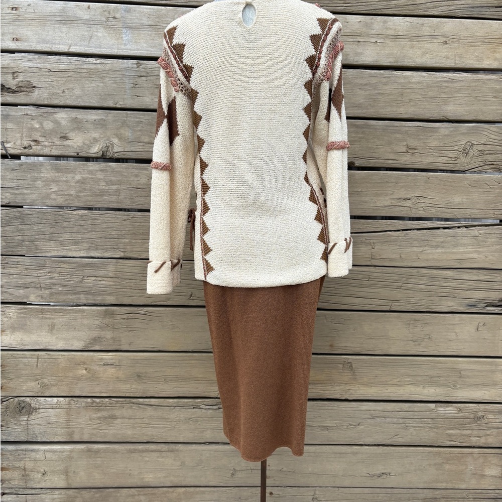 Vintage Ms. Ripps Knit Set by Elisabeth Duceau – 2 Piece Southwest Style - Picture 8 of 13
